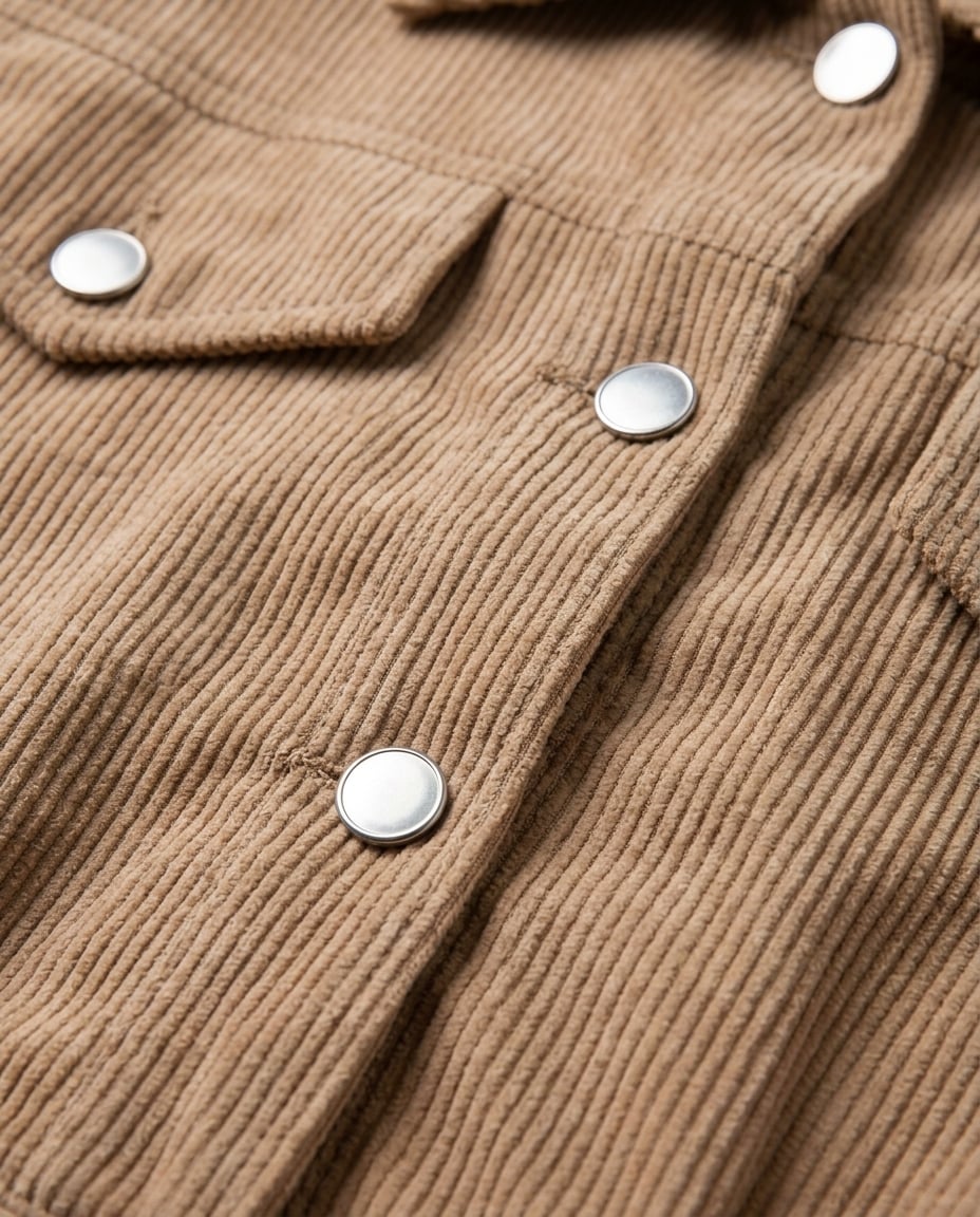 Isla | Refined Corduroy Jacket for Autumn/Winter - Detail Close-Up
