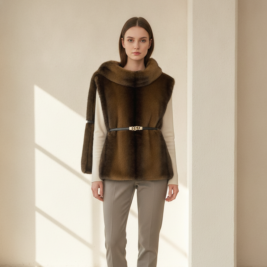 Eleanor - Luxe Faux Fur Vest for Winter