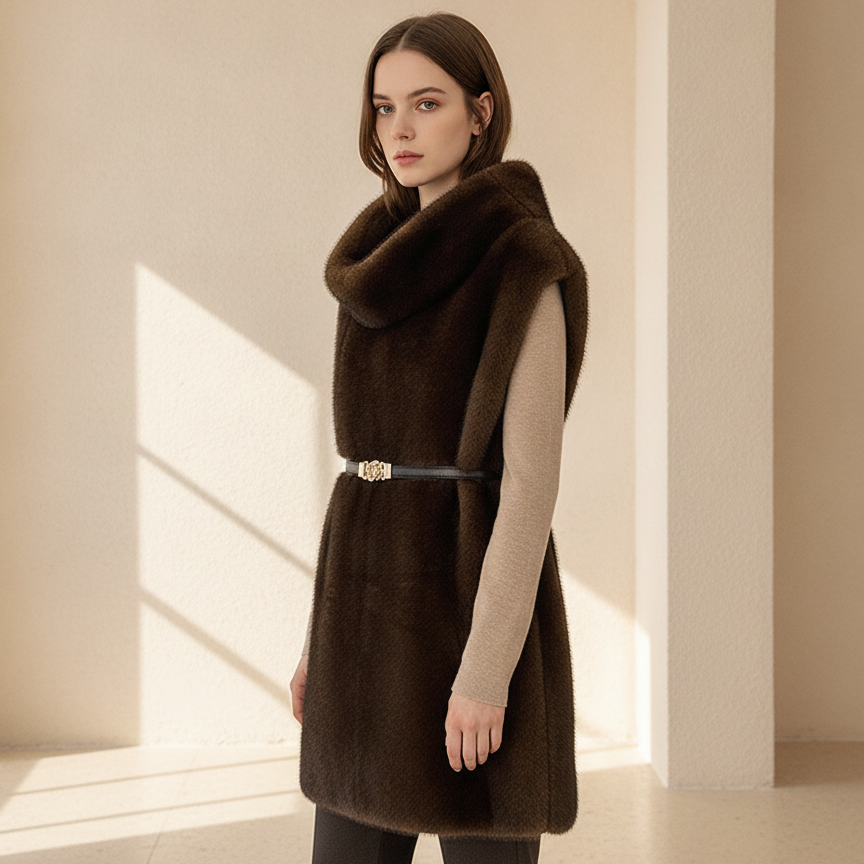Eleanor - Luxe Faux Fur Vest for Winter