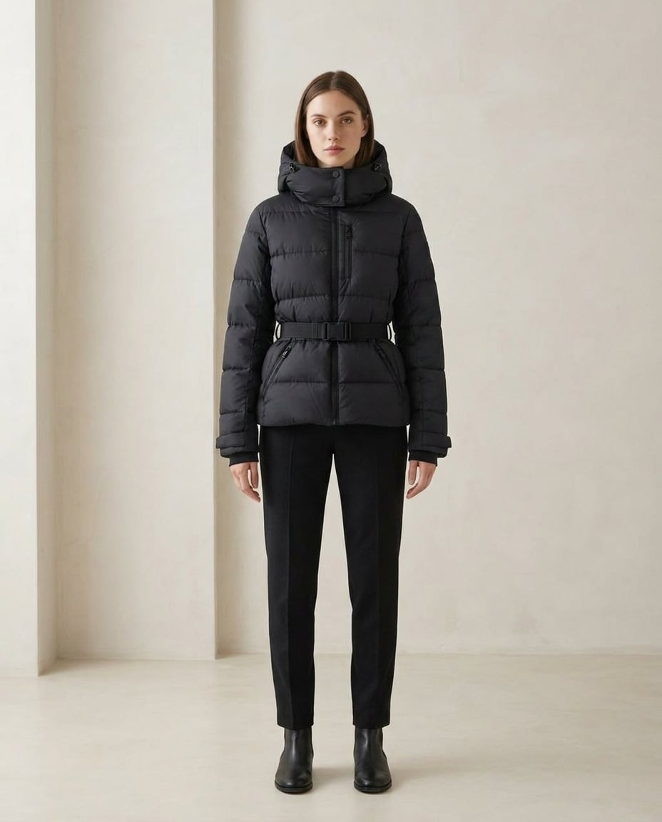 Amelia | Elegant Puffer Jacket for Winter - Front View