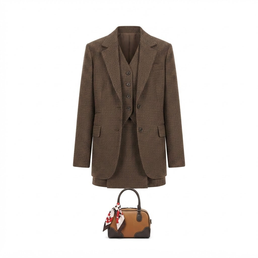 Amelia | Elegant Three-Piece Suit Set for Autumn/Winter - Product Photo