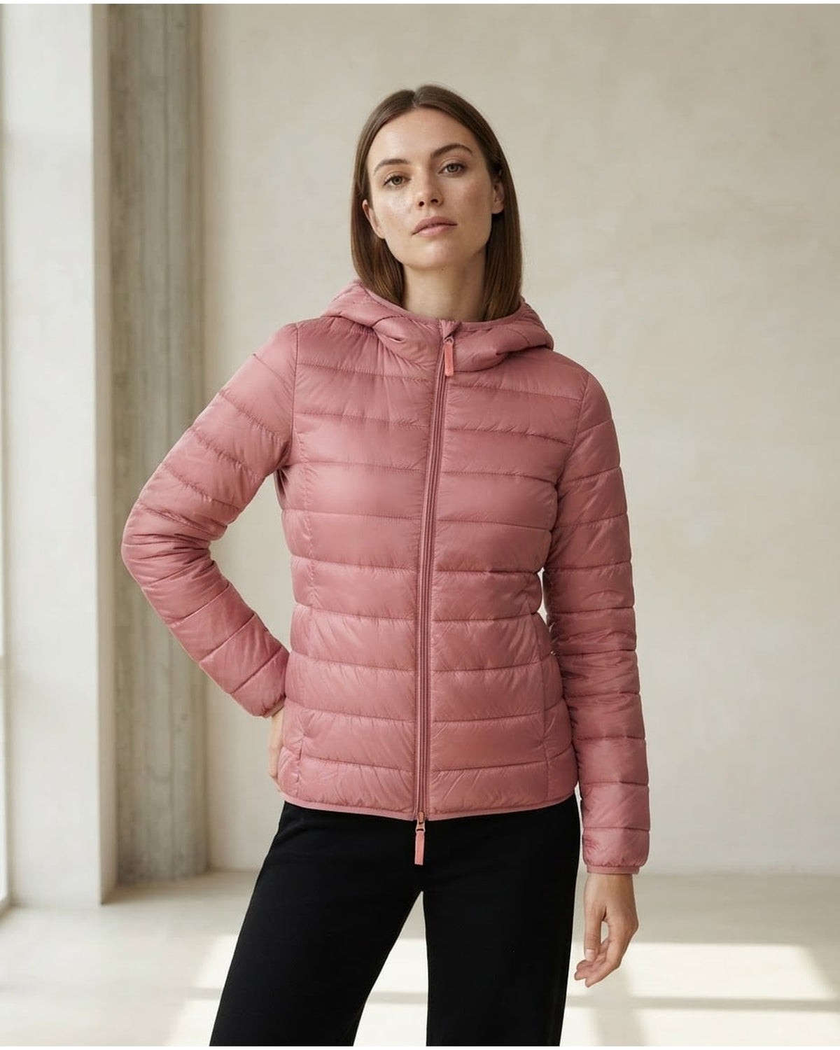 Amelia | Refined Puffer Coat for Autumn/Winter - Front View