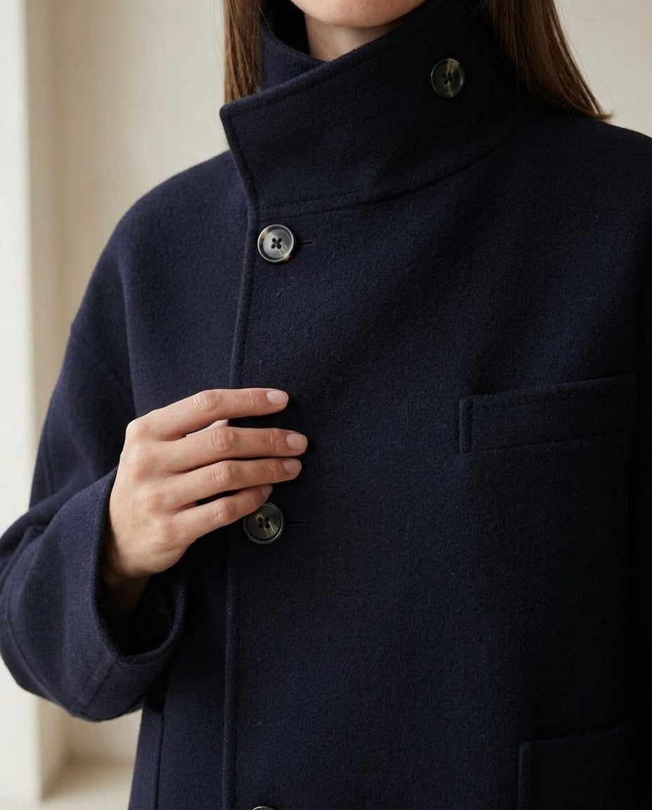 Amelia | Sophisticated Jacket for Autumn/Winter - Detail Close-Up