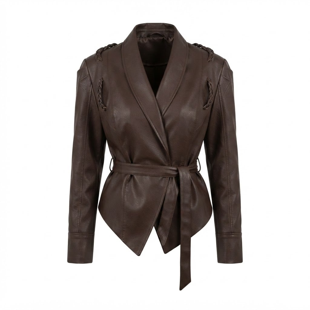 Amelia | Timeless Leather Jacket for Autumn/Winter - Product Photo