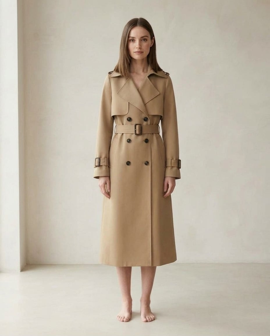 Amelia | Timeless Trench Coat for Winter — front | Maison Perigee