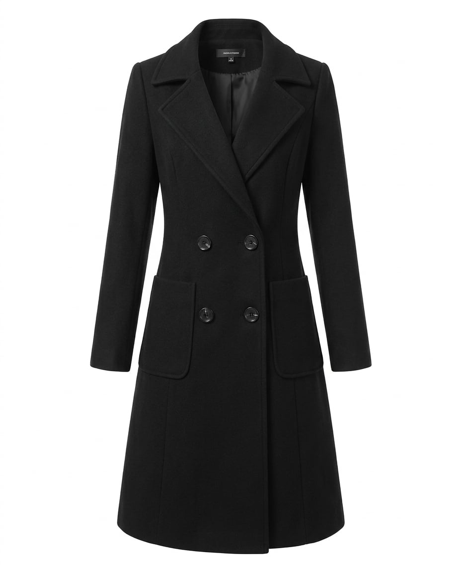 Amelia | Timeless Wool Blend Trench for Autumn/Winter — product white bg | Maison Perigee
