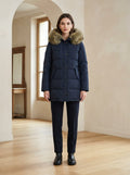Amelie - Hooded Parka Coat for Winter - front view