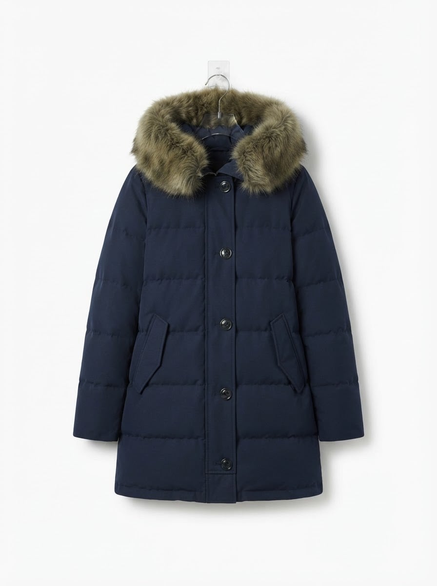 Amelie - Hooded Parka Coat for Winter - flat lay