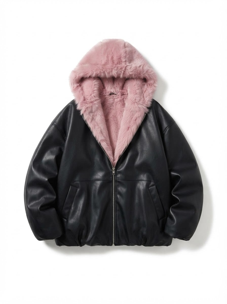 Amelie - Hooded Parka Coat for Winter - flat lay