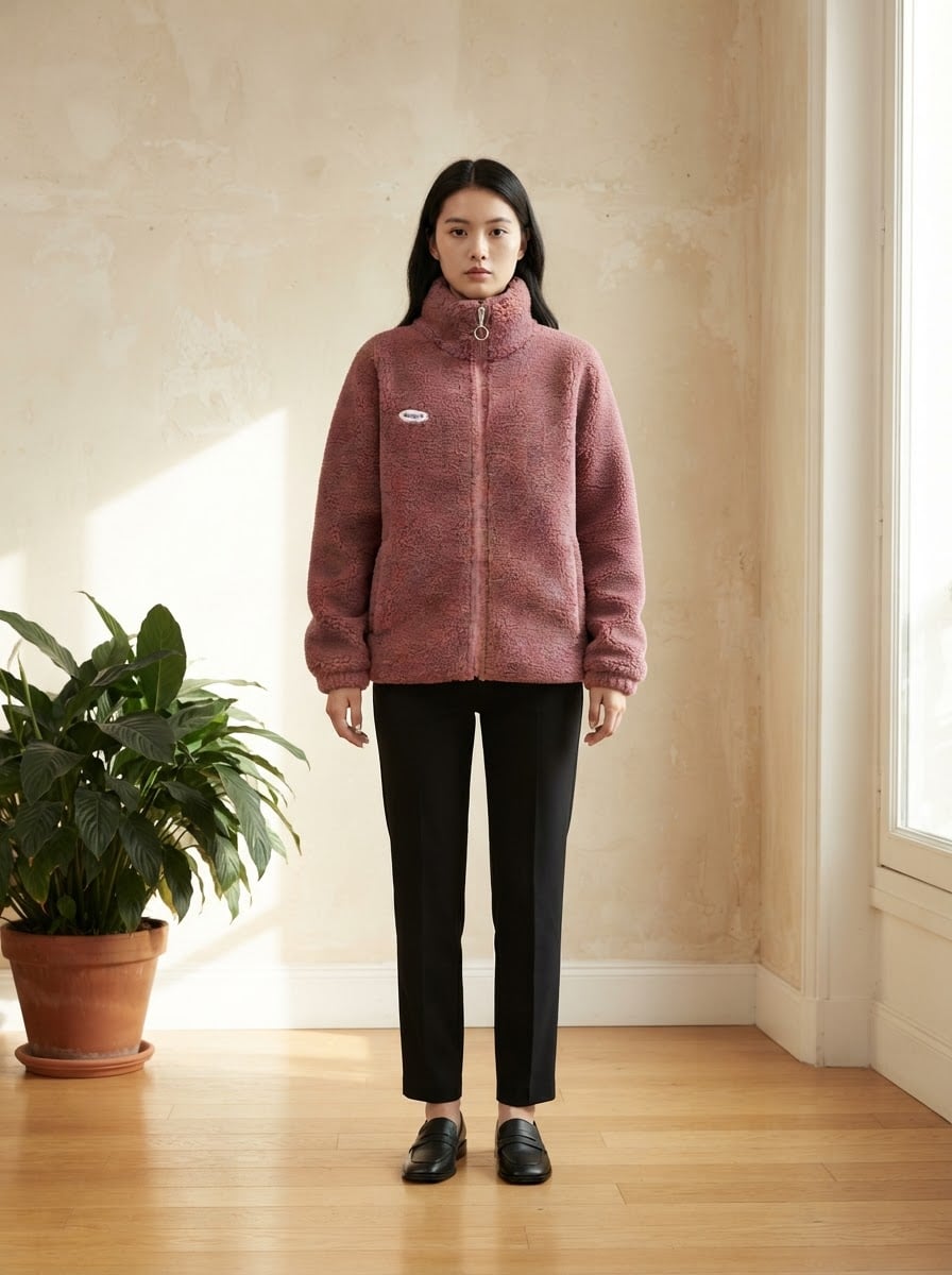 Amelie - Luxe Faux Fur Coat for Winter - front view