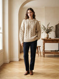 Amelie - Oversized Chunky Knit Jumper - front view