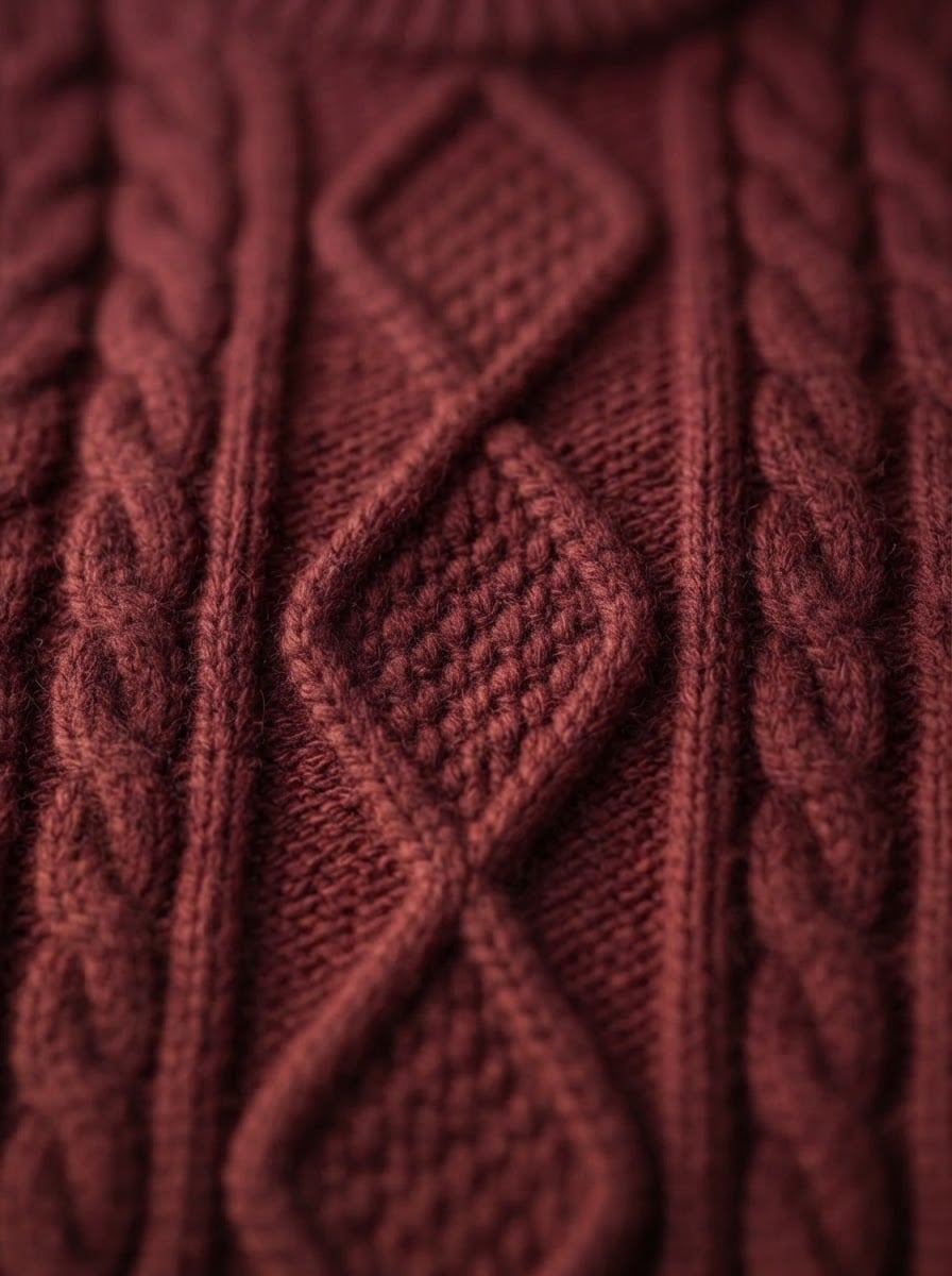 Amelie - Oversized Chunky Knit Jumper - detail close-up