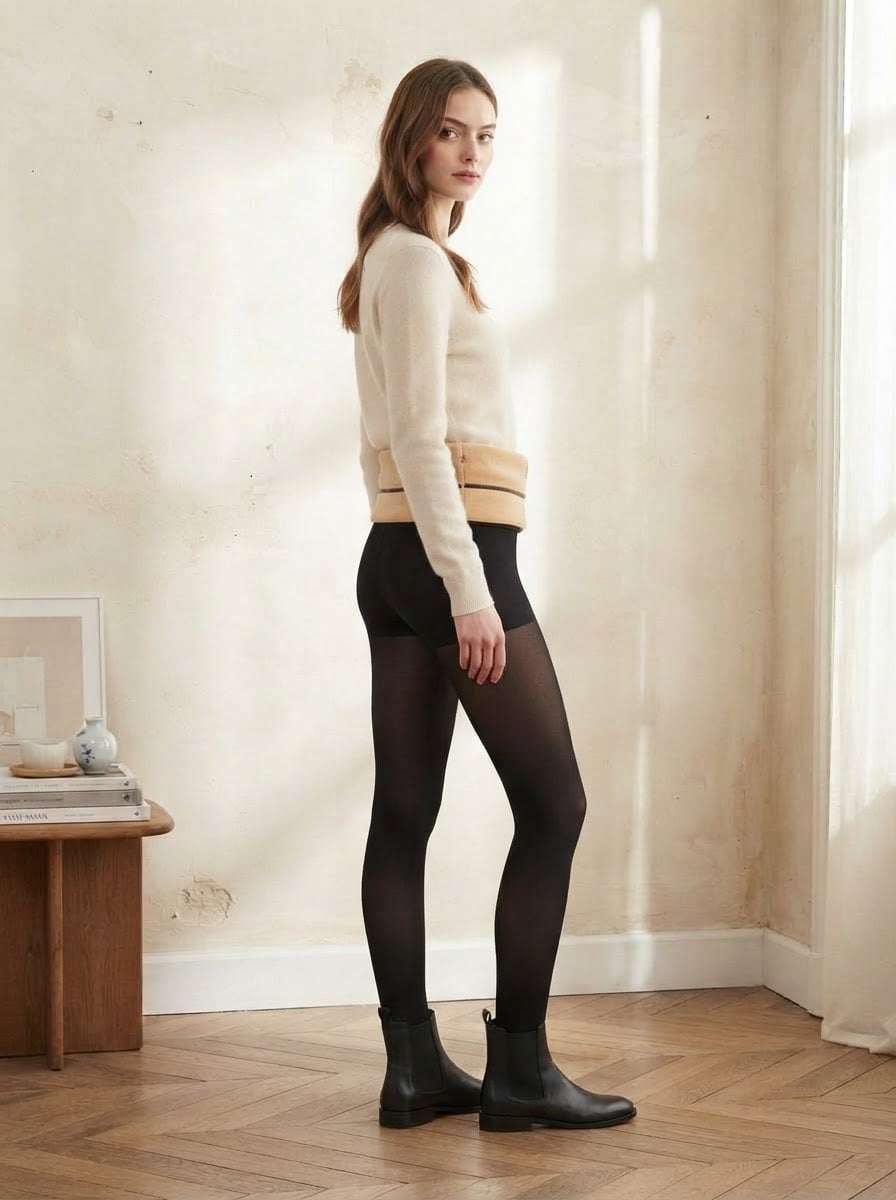 Amelie - Thermal Fleece Leggings - side view