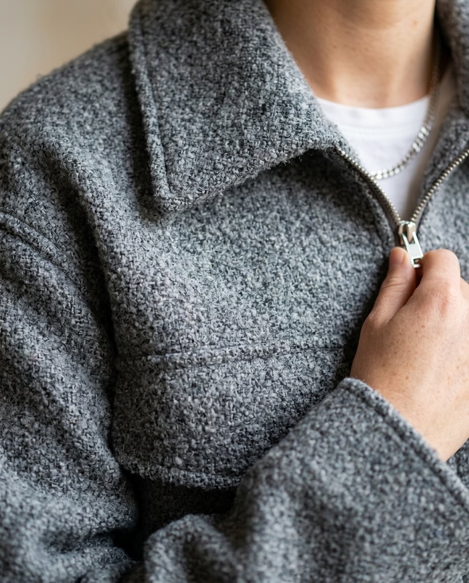 Anouk | Classic Boxy Tweed Jacket for Winter — Maison Perigee — part-4