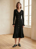 Camille - Cosy Knit Sweater Dress - front view