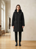 Camille - Hooded Parka Coat for Winter - front view