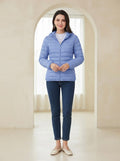 Camille - Quilted Puffer Coat - front view