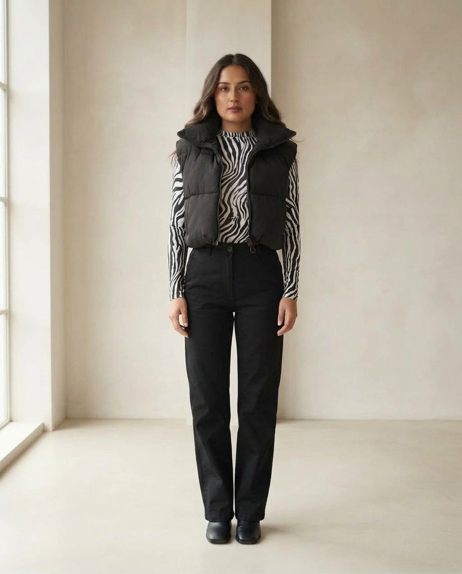 Charlotte | Effortless Quilted Vest for Autumn/Winter — front | Maison Perigee