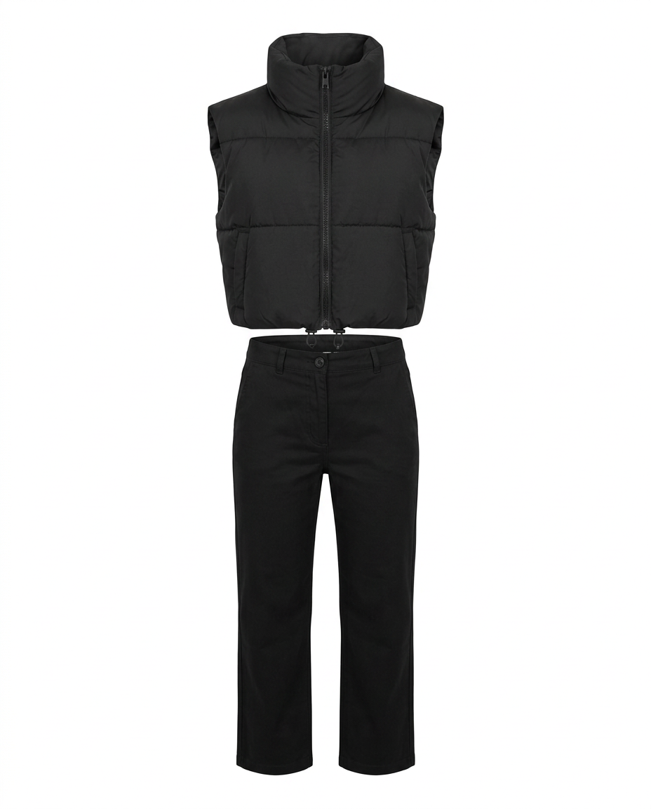 Charlotte | Effortless Quilted Vest for Autumn/Winter — product white bg | Maison Perigee