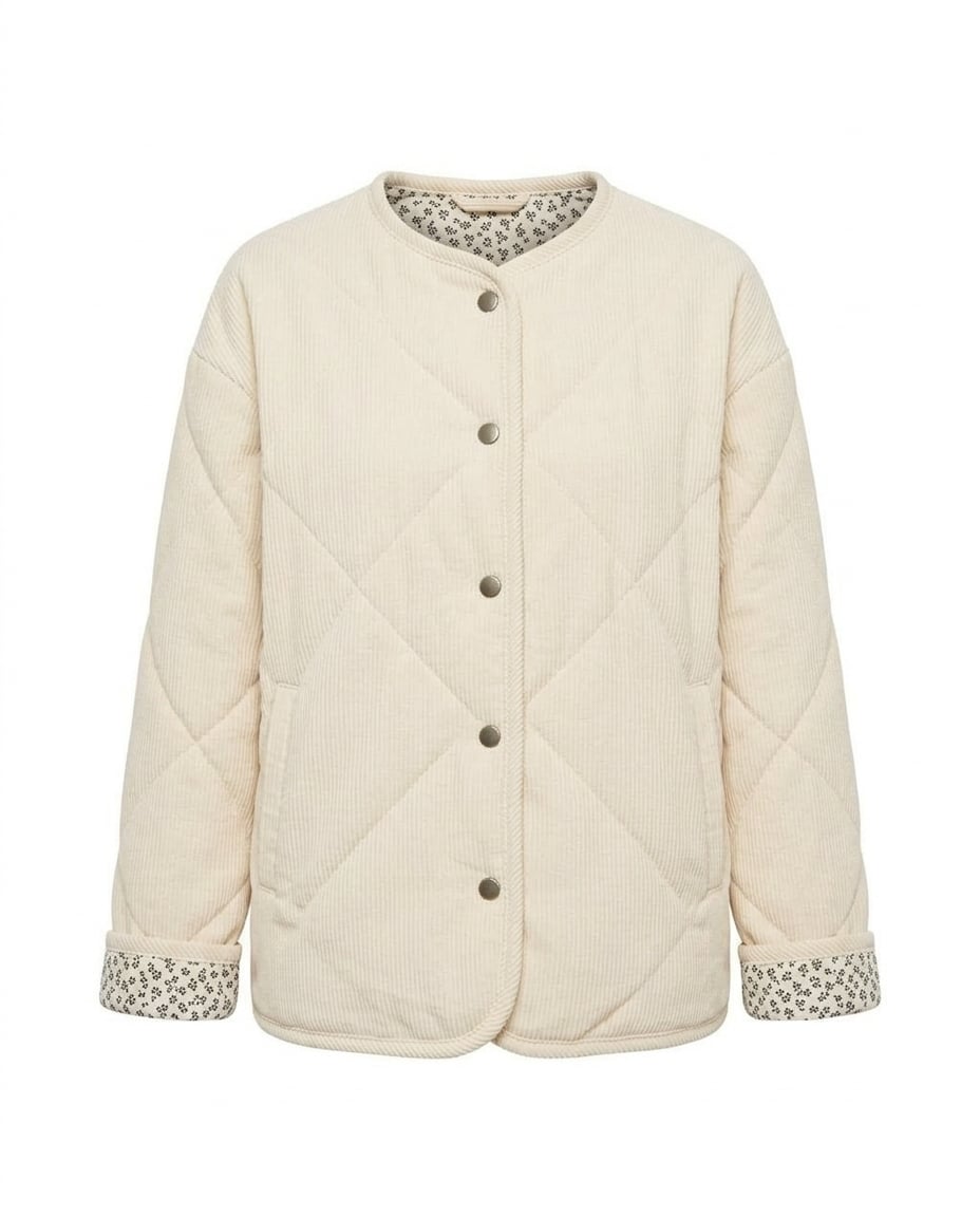 Charlotte | Elegant Padded Jacket for Autumn/Winter — product white bg | Maison Perigee