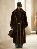Charlotte - Luxe Faux Fur Coat for Winter - front view