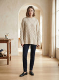 Charlotte - Oversized Chunky Knit Jumper - front view