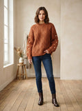 Charlotte - Oversized Chunky Knit Jumper - front view