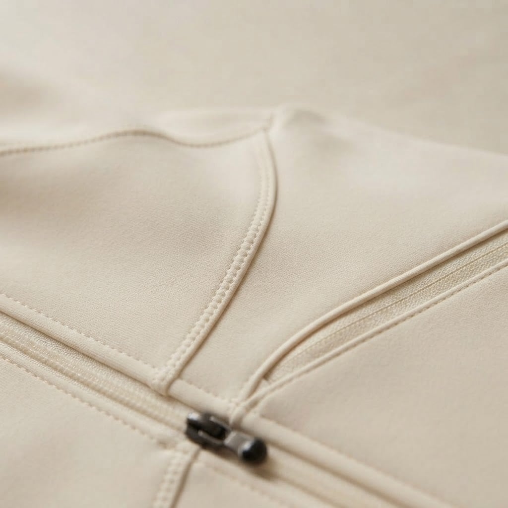 Charlotte | Refined Athletic Jacket for Autumn - Detail Close-Up