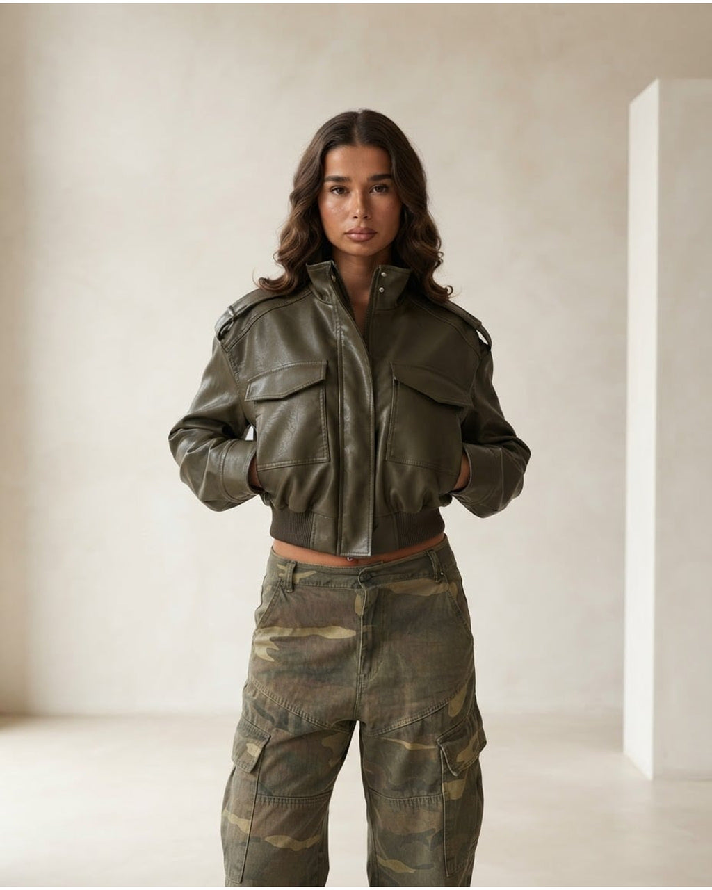 Charlotte | Refined Bomber Jacket for Autumn/Winter - Front View