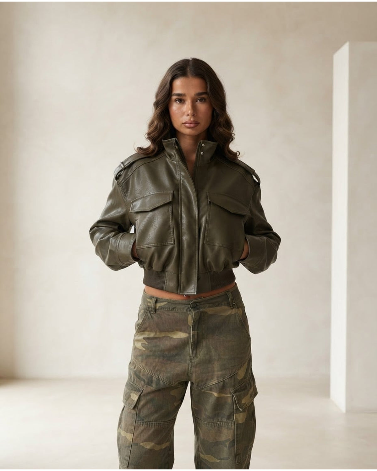 Charlotte | Refined Bomber Jacket for Autumn/Winter - Front View