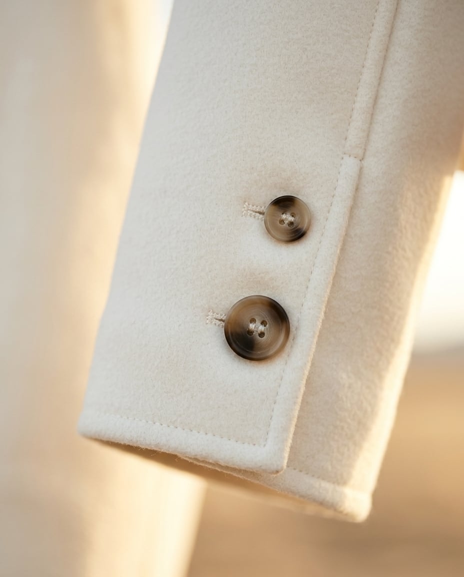 Charlotte | Refined Tweed Blazer for Autumn/Winter — detail | Maison Perigee