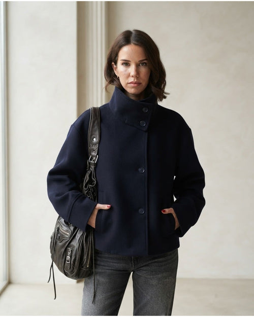 Charlotte | Refined Wool Coat for Autumn/Winter - Front View