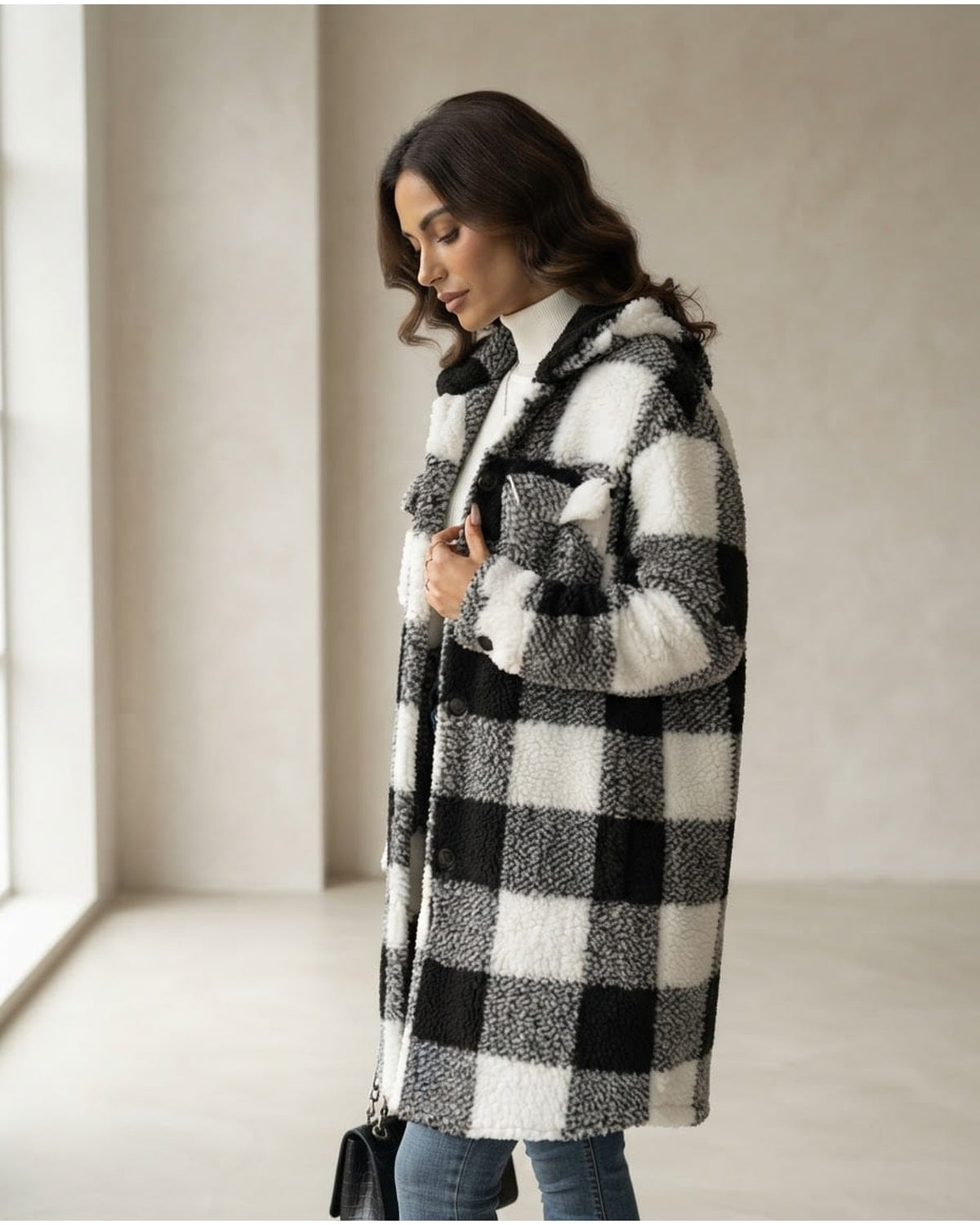 Charlotte | Sophisticated Coat for Winter - Side View
