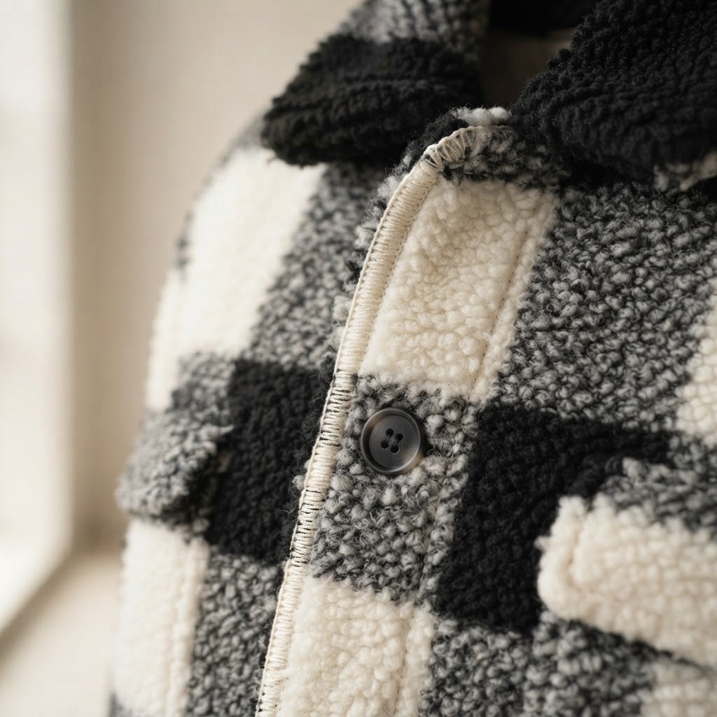 Charlotte | Sophisticated Coat for Winter - Detail Close-Up