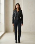 Charlotte | Sophisticated Cropped Jacket for Autumn/Winter - Front View