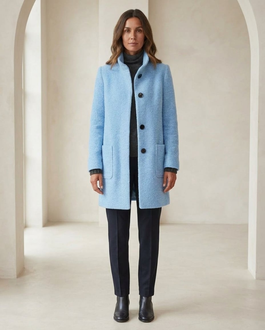 Charlotte | Sophisticated Wool Coat for Winter - Front View