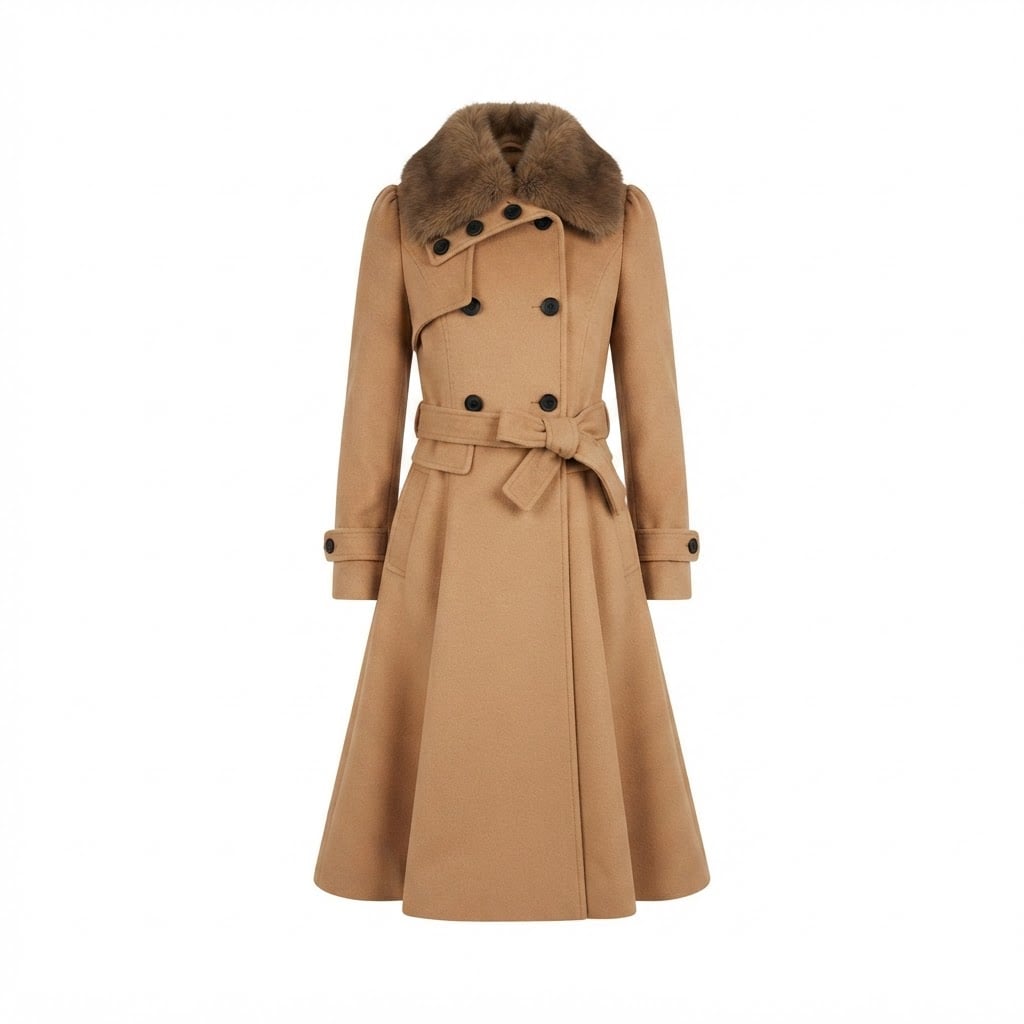 Charlotte | Timeless Double-Breasted Coat for Winter - Product Photo