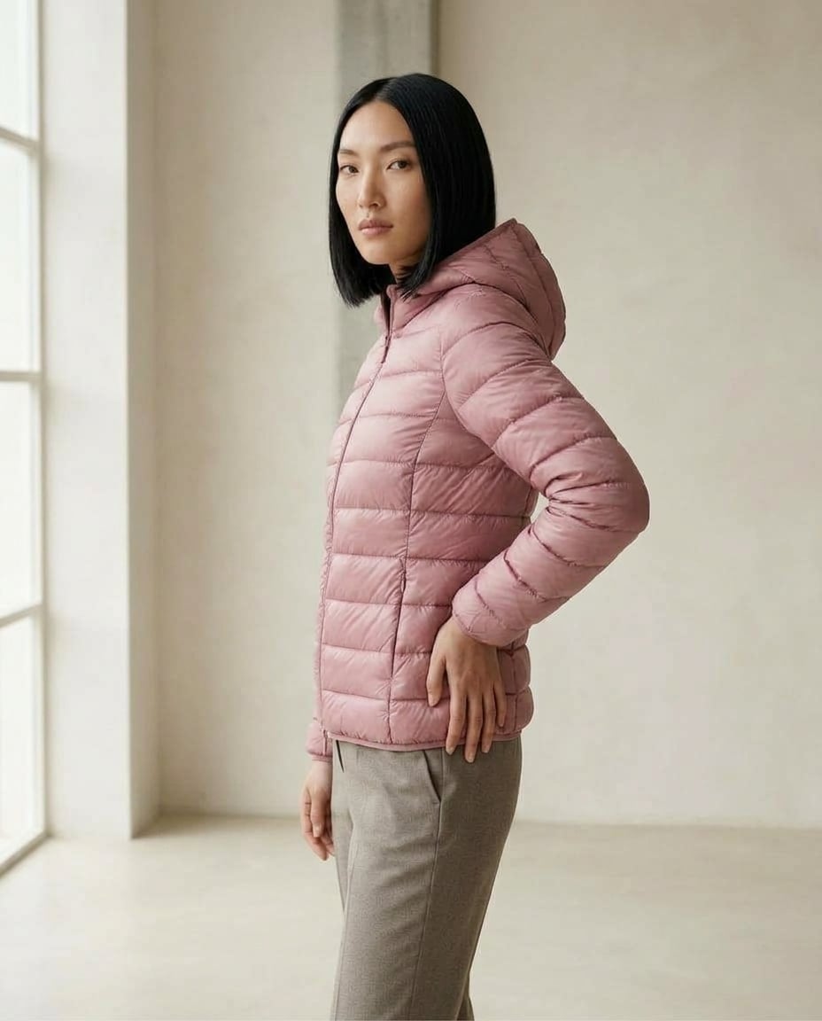 Ella | Effortless Quilted Puffer for Autumn/Winter — side | Maison Perigee