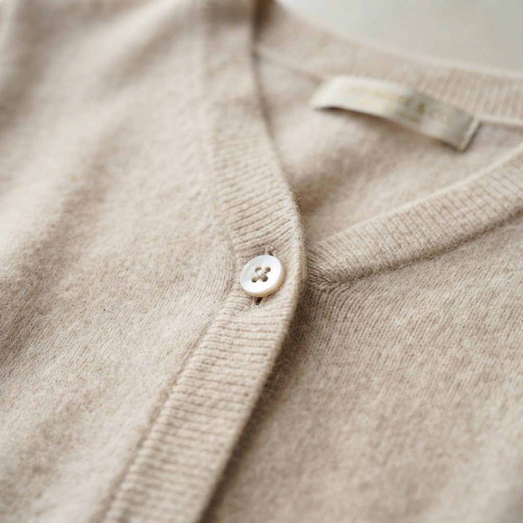 Ella | Elegant Cardigan for Autumn/Winter - Detail Close-Up