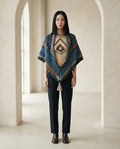 Ella | Elegant Knitted Shawl for Autumn/Winter - Front View