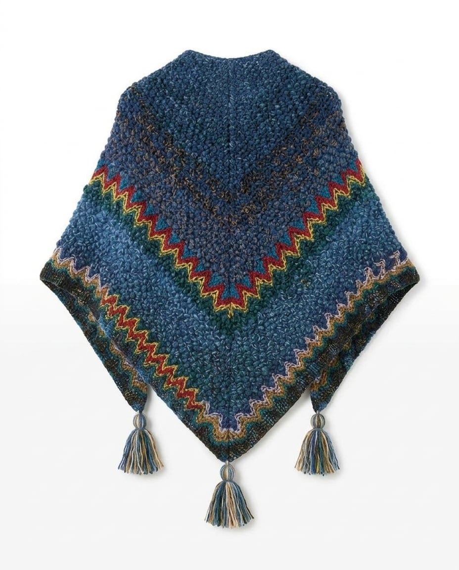 Ella | Elegant Knitted Shawl for Autumn/Winter - Product Photo