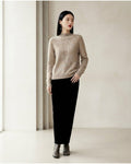 Ella | Elegant Mock Neck Sweater for Autumn/Winter - Front View