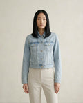 Ella | Refined Denim Jacket for Autumn/Winter — front | Maison Perigee