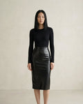 Ella | Refined Midi Skirt for Autumn/Winter — front | Maison Perigee