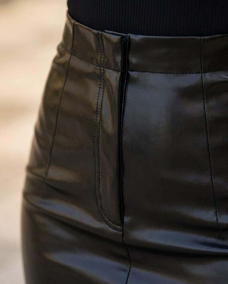 Ella | Refined Midi Skirt for Autumn/Winter — detail | Maison Perigee
