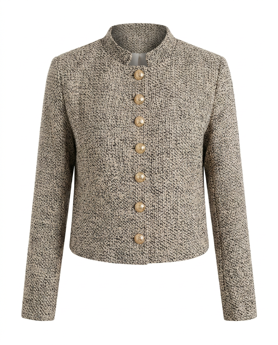 Ella | Refined Tweed Jacket for Autumn/Winter — product white bg | Maison Perigee