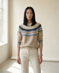 Ella | Timeless Fair Isle Knit for Autumn/Winter — front | Maison Perigee