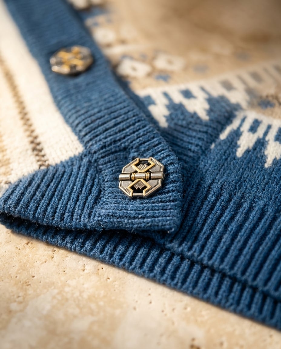 Ella | Timeless Fair Isle Knit for Autumn/Winter — detail | Maison Perigee