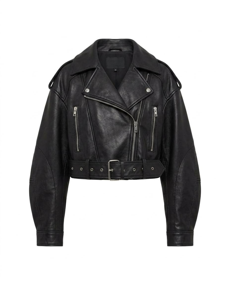 Ella | Timeless Leather Jacket for Autumn/Winter - Product Photo