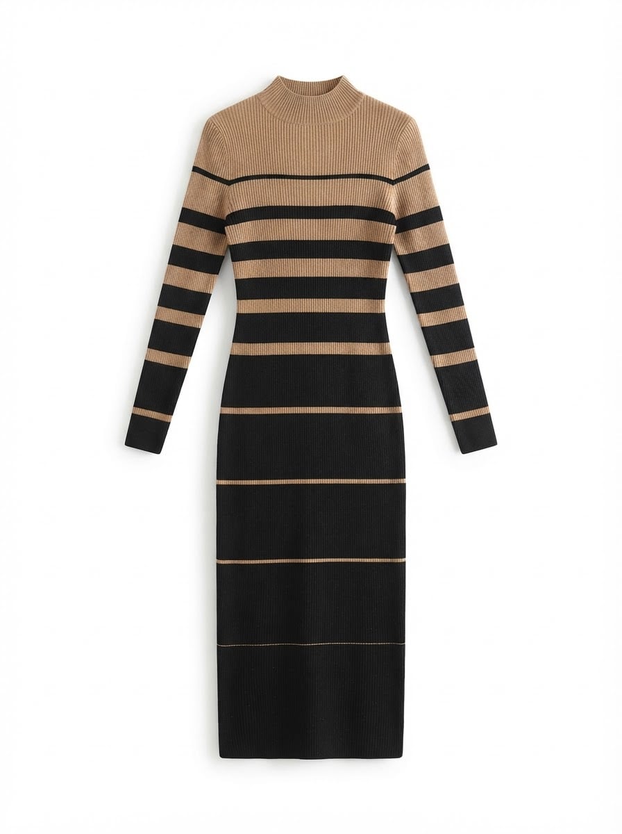 Éloïse - Cosy Knit Sweater Dress - flat lay